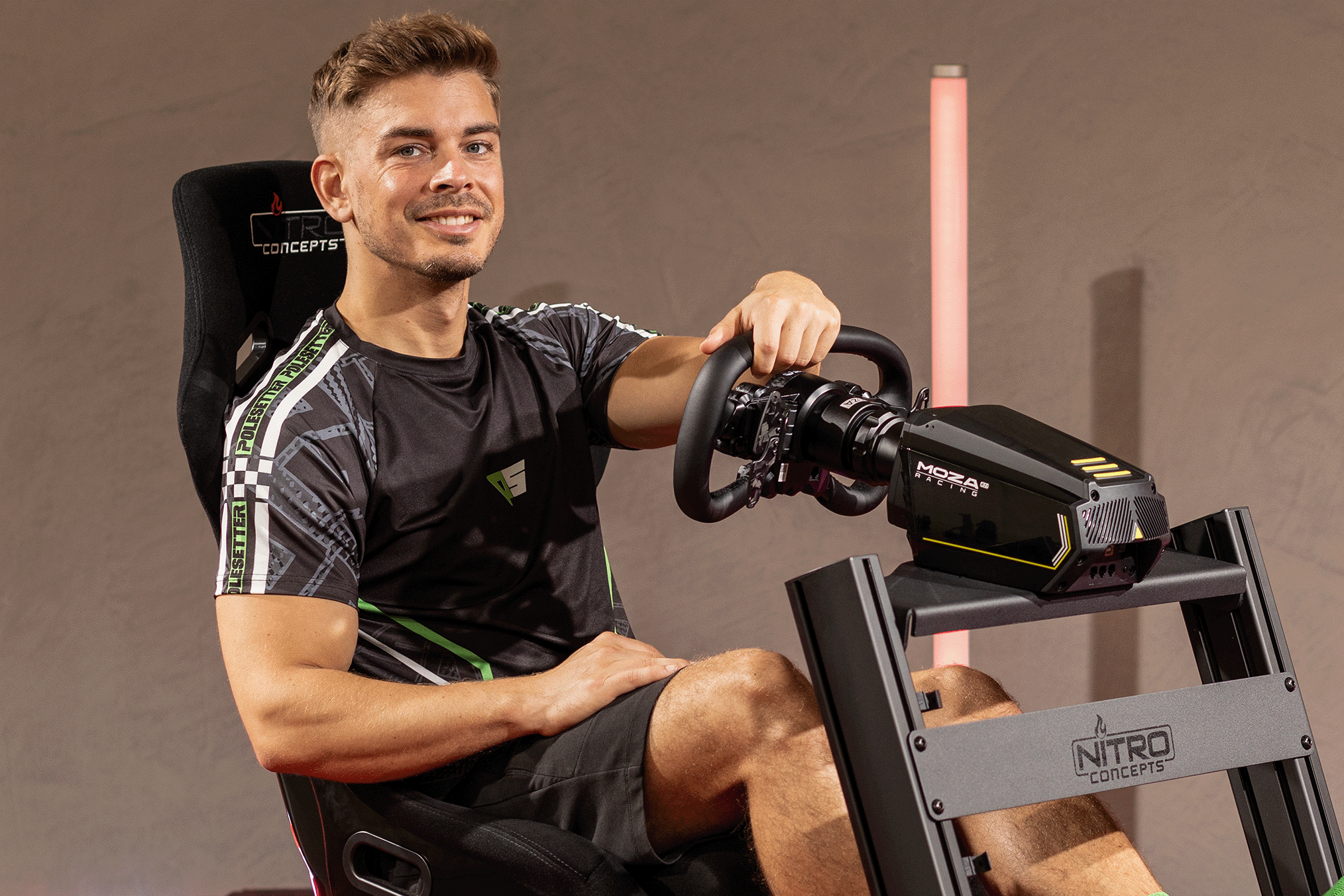 Polesetter KEEP CALM Simracing Trikot Grün