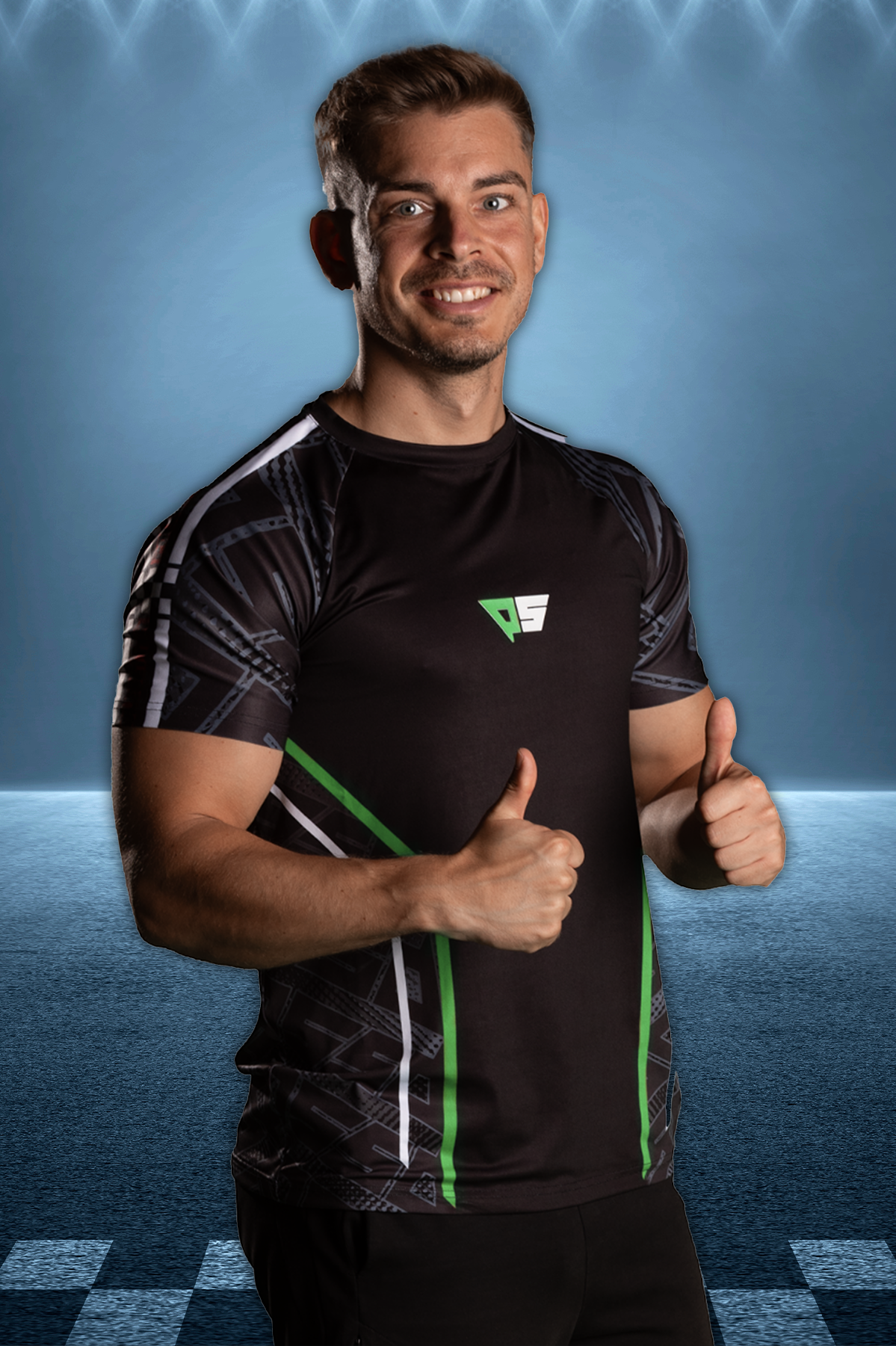 Polesetter KEEP CALM Simracing Trikot Grün