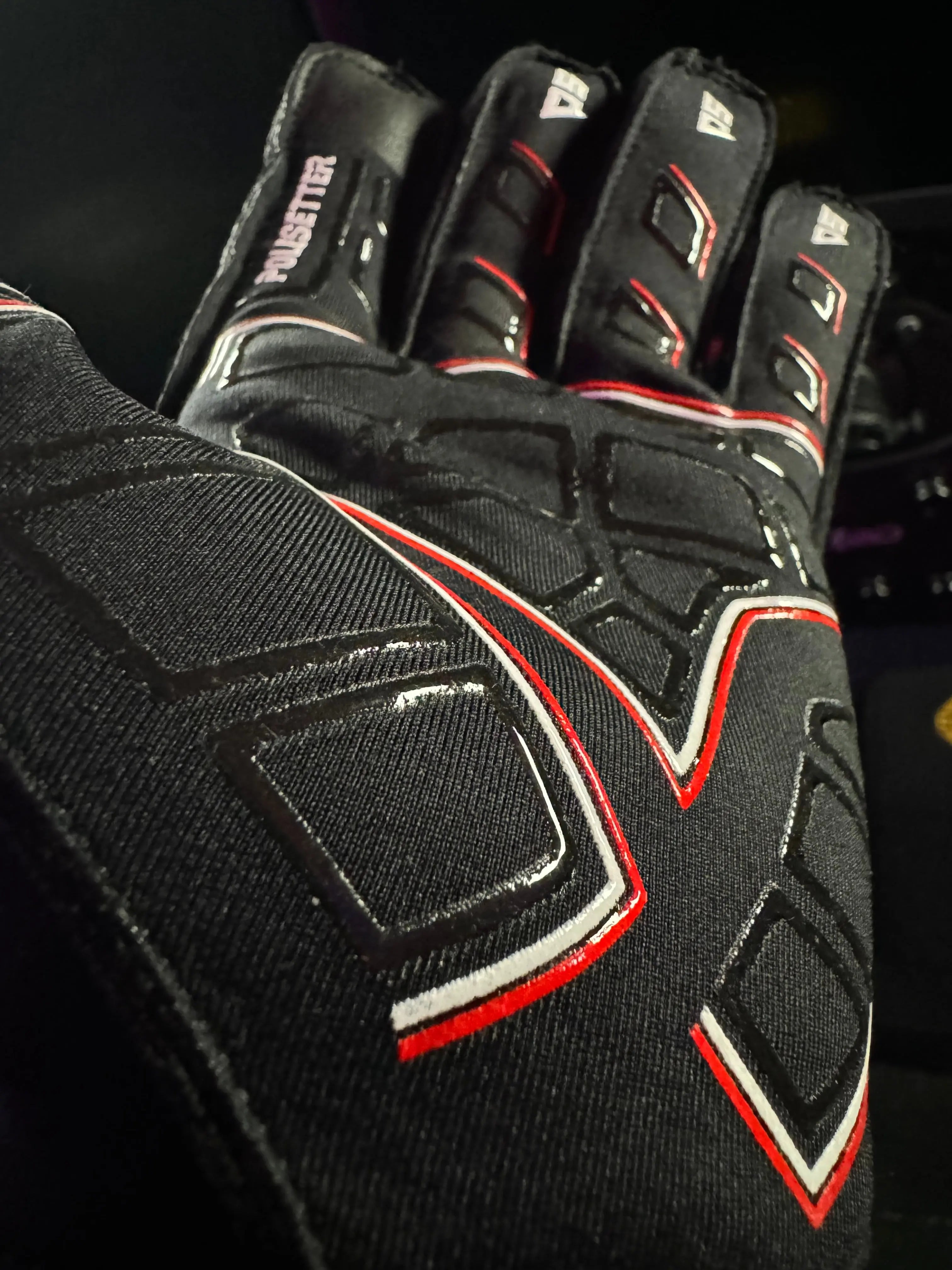 handschuhe für alcantara lenkrad Polesetter EVO ONE Simracing Handschuhe